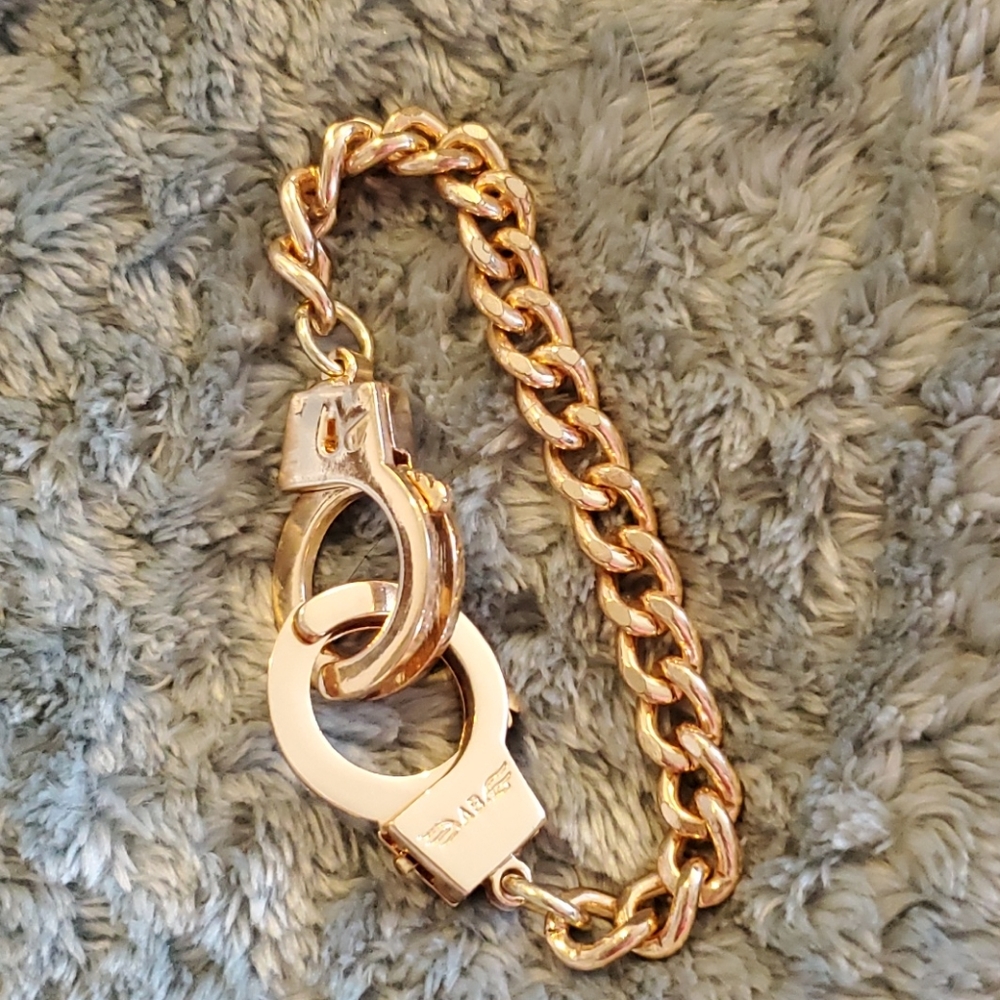 Gold-toned handcuff bracelet